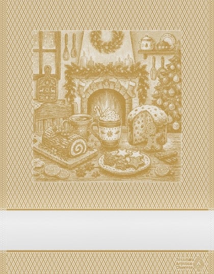 Kitchen towel - Focolare - Gold