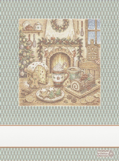 Kitchen towel - Focolare - Scottish Blue
