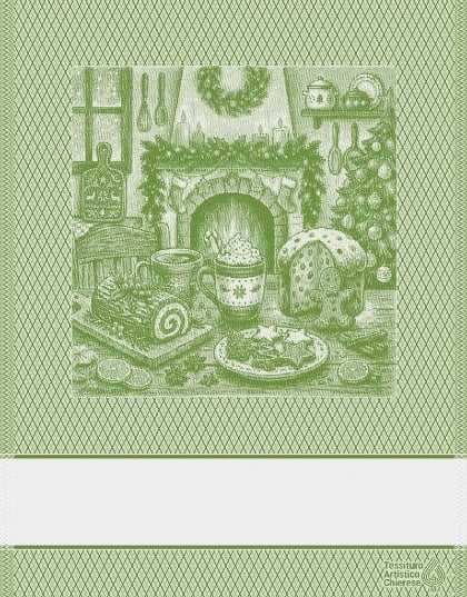 Kitchen towel - Focolare - Green