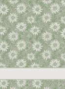 Kitchen towel - Daisy Garden - Green-Ecru