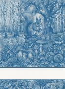Kitchen towel - Tesori del Bosco - Light Blue
