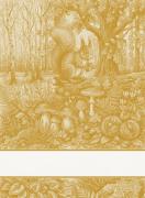 Kitchen towel - Tesori del Bosco - Yellow