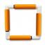 Embroidery Snap Frame 29x29 - Orange