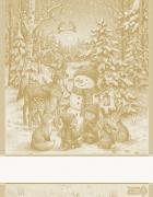 Kitchen towel - Armonia - Gold Lurex