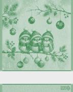 Kitchen towel - Cinguettio - Green Lurex