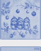 Kitchen towel - Cinguettio - Blue Lurex