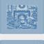 Kitchen towel - Focolare - Blue