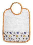Terrycloth Bib - Missiles, planets and astronauts