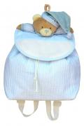 Stitchable backpack - Bear - Blue
