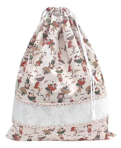 Organizer bag - Little girls with umbrellas