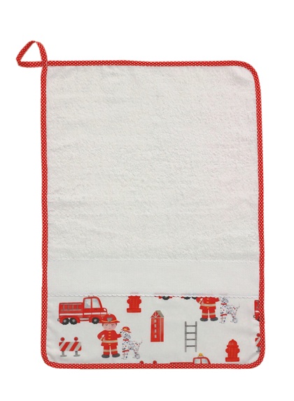 Sponge Towel - Firefighters and Dalmatians