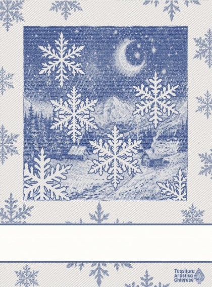 Kitchen towel - Silenzio - Blue