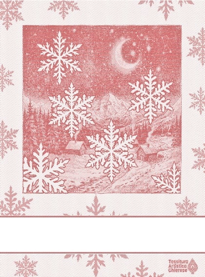 Kitchen towel - Silenzio - Red