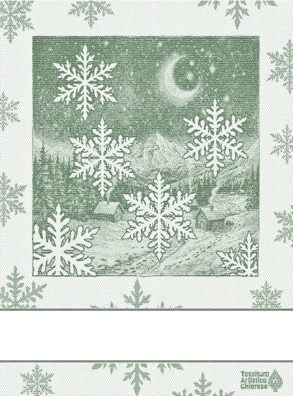 Kitchen towel - Silenzio - Green
