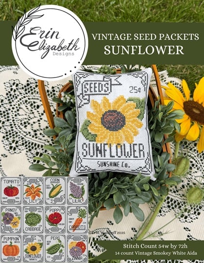 Vintage Seed Packets - Sunflower