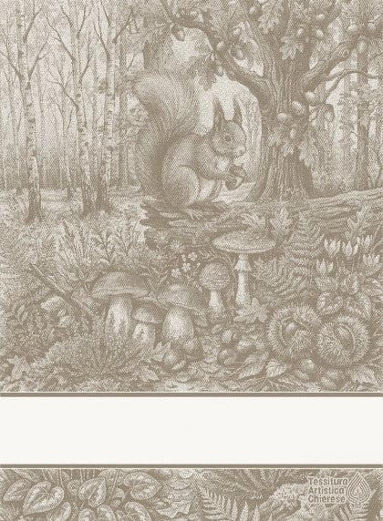 Kitchen towel - Tesori del Bosco - Ecru