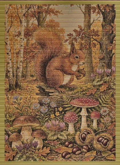 Kitchen towel - Tesori del Bosco - Rainbow - NO Aida