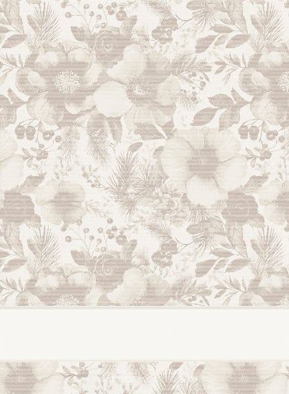 Kitchen towel - Winterflora - Ecru Lurex
