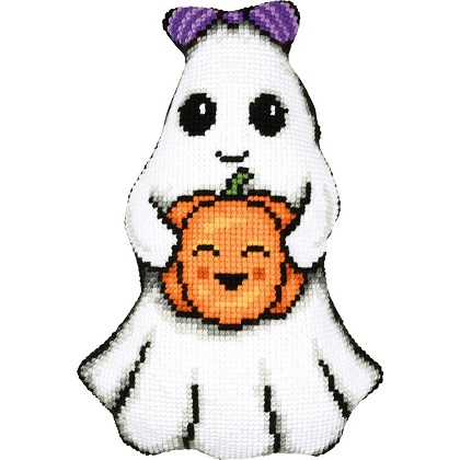 Shaped Cushion - Ghost
