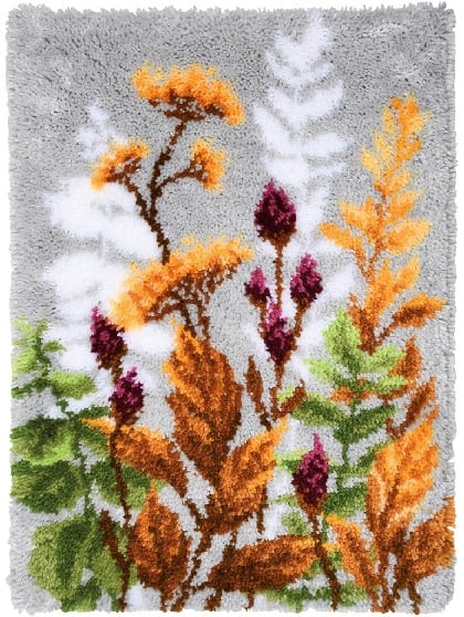 Rug - Autumn leaves and flowers