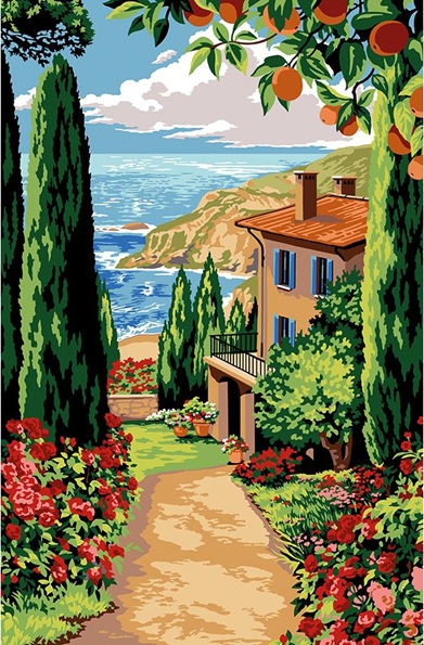 Descent towards the sea