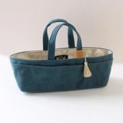Oilcloth Mini Tote - Green