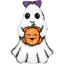 Shaped Cushion - Ghost