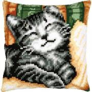 Cushion - Cat with a book