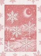 Kitchen towel - Silenzio - Red - NO Aida