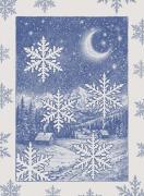 Kitchen towel - Silenzio - Blue - NO Aida