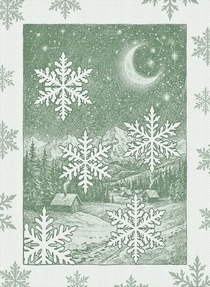 Kitchen towel - Silenzio - Green - NO Aida