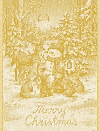 Kitchen towel - Armonia - Gold Lurex - NO Aida
