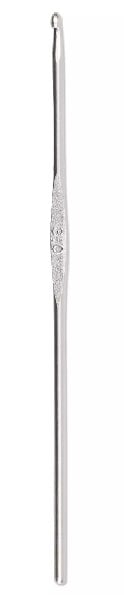 Wool Crochet Hook with Flat Thumb Rest - 3 mm Silver