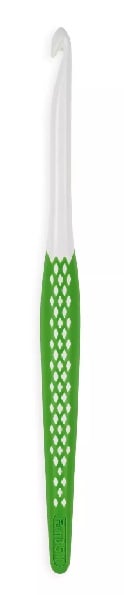 Crochet hook for wool, ergonomic, 16cm/6.5mm