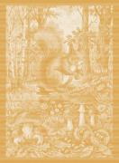 Kitchen towel - Tesori del Bosco - Yellow - NO Aida