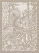 Kitchen towel - Tesori del Bosco - Ecru - NO Aida