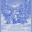 Kitchen towel - Armonia - Blue Lurex - NO Aida