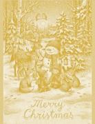 Kitchen towel - Armonia - Gold Lurex - NO Aida