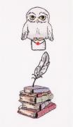 DMC Harry Potter Embroidery – Hedwig and the Books Bookmark