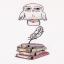 DMC Harry Potter Embroidery – Hedwig and the Books Bookmark