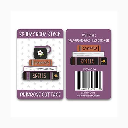 Spooky Book Stack Needle Minder