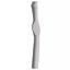Wool Crochet Hook with Flat Thumb Rest - 3,5 mm Grey