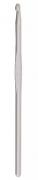 Wool Crochet Hook with Flat Thumb Rest - 4,5 mm Grey
