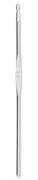 Wool Crochet Hook with Flat Thumb Rest - 3,5 mm Silver