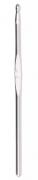 Wool Crochet Hook with Flat Thumb Rest - 4,5 mm Silver