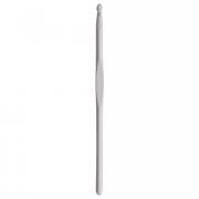 Wool Crochet Hook with Flat Thumb Rest - 5 mm Silver