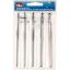 Assorted aluminum crochet hook set 2,5-5 mm - Gunmetal