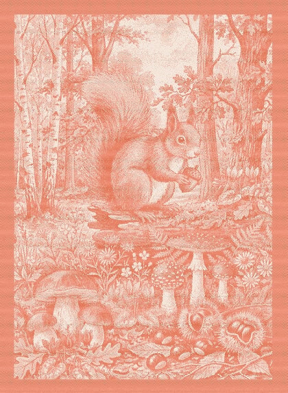 Kitchen towel - Tesori del Bosco - Copper - NO Aida