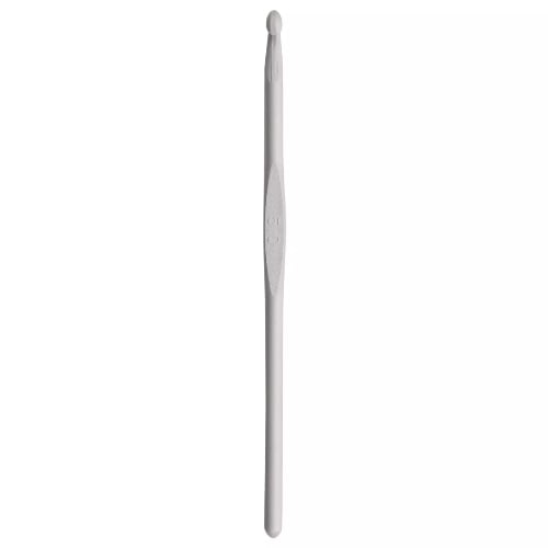Wool Crochet Hook with Flat Thumb Rest - 5 mm Silver
