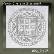 Woven Circle In Blackwork